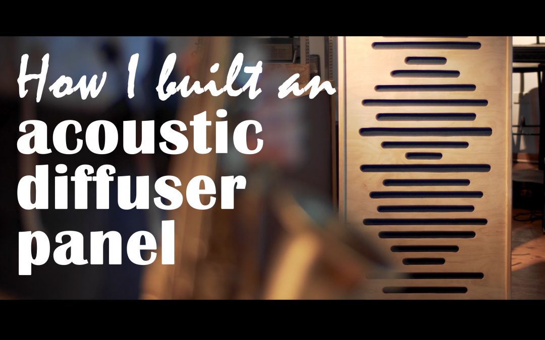 How I built an acoustic diffuser panel