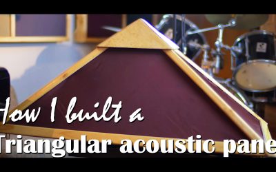 How I built an acoustic panel triangular